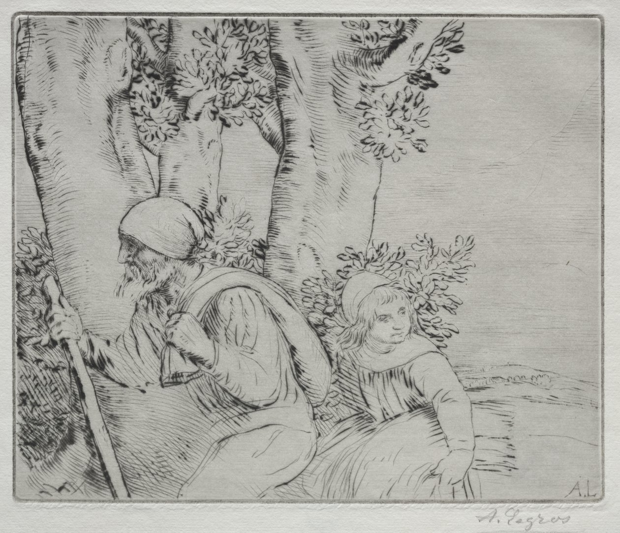 Return from the Field (2nd Plate) by Alphonse Legros