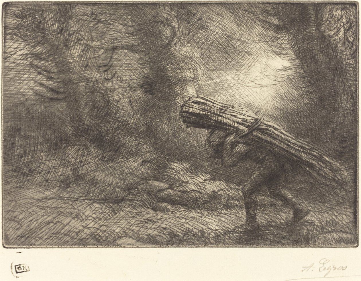 Rückkehr zur Hütte Le retour à la chaumière von Alphonse Legros