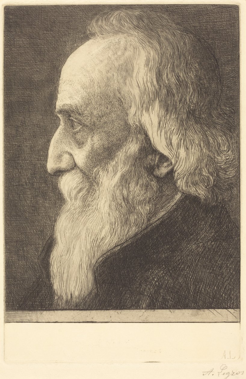 Self-Portrait, 13th Plate by Alphonse Legros