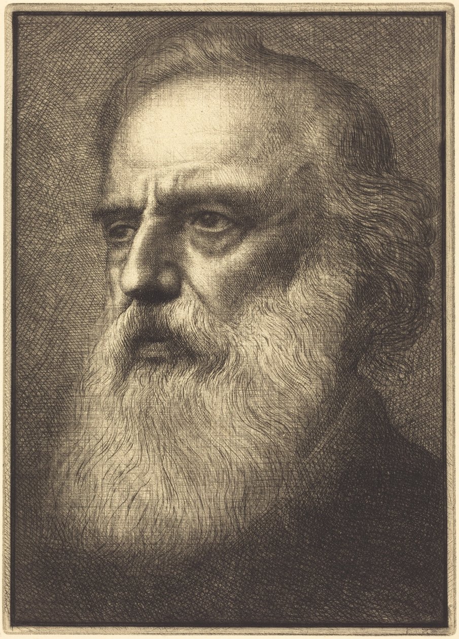 Self-Portrait (4th plate) by Alphonse Legros