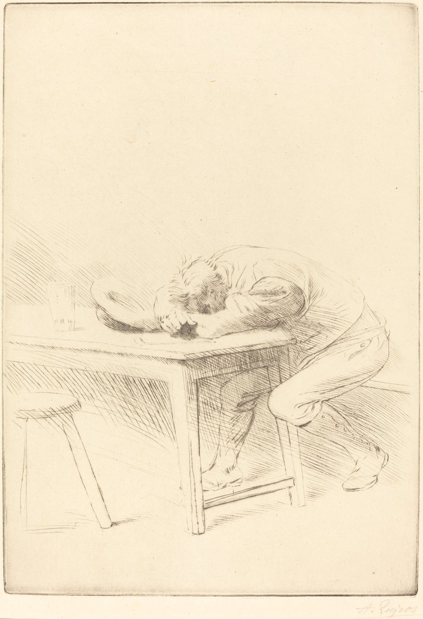 Siesta of a Laborer by Alphonse Legros