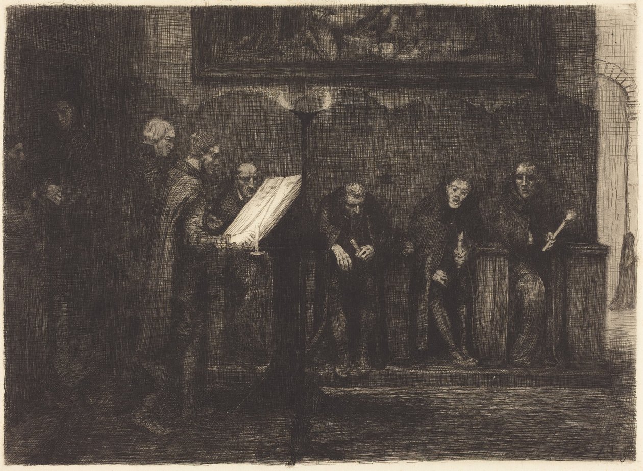 Spanish Singers by Alphonse Legros
