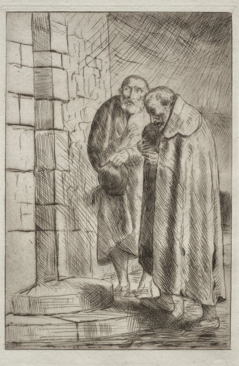 St. Pierre et St. Paul at the door of Mr. Richard by Alphonse Legros