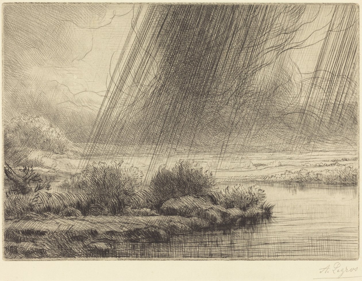 Storm by Alphonse Legros