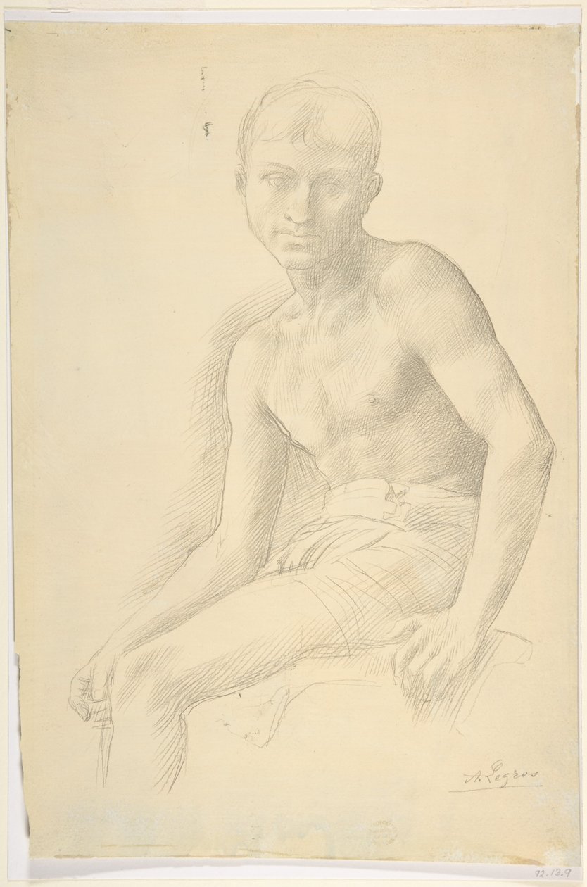 Study of a Figure by Alphonse Legros