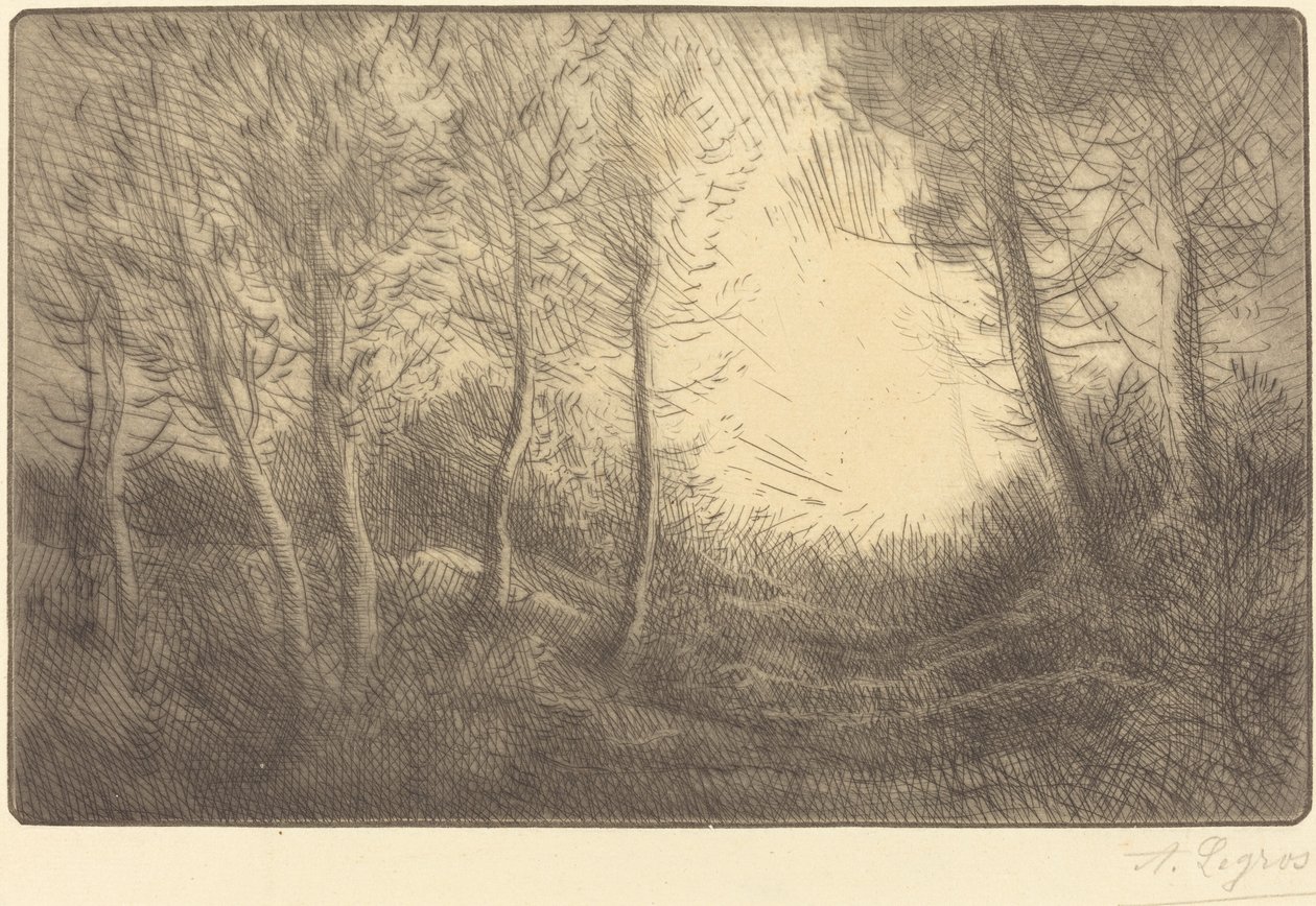 Sunrise, Woods of Clamard by Alphonse Legros