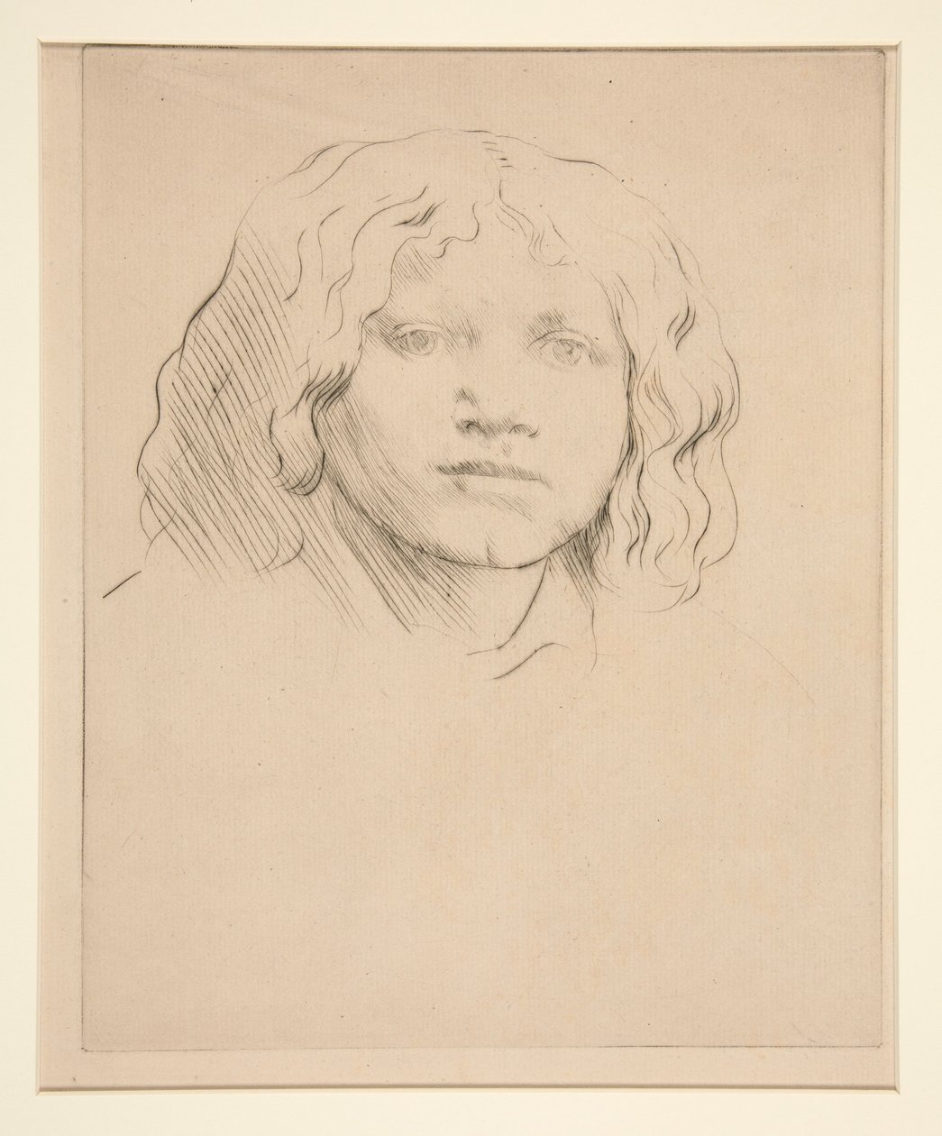 Head of an Italian Child by Alphonse Legros