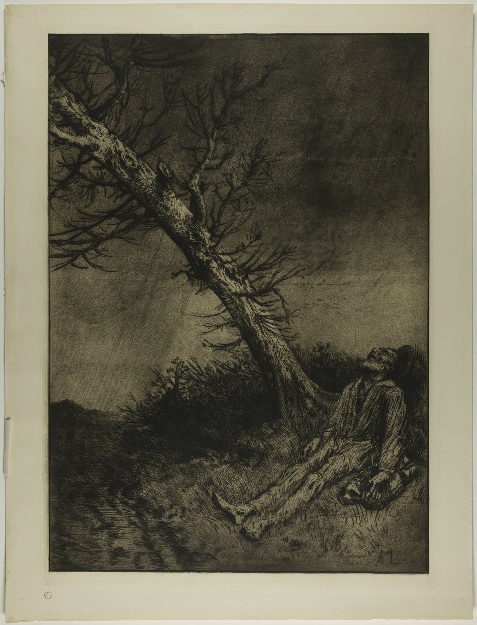 The Death of the Vagabond by Alphonse Legros