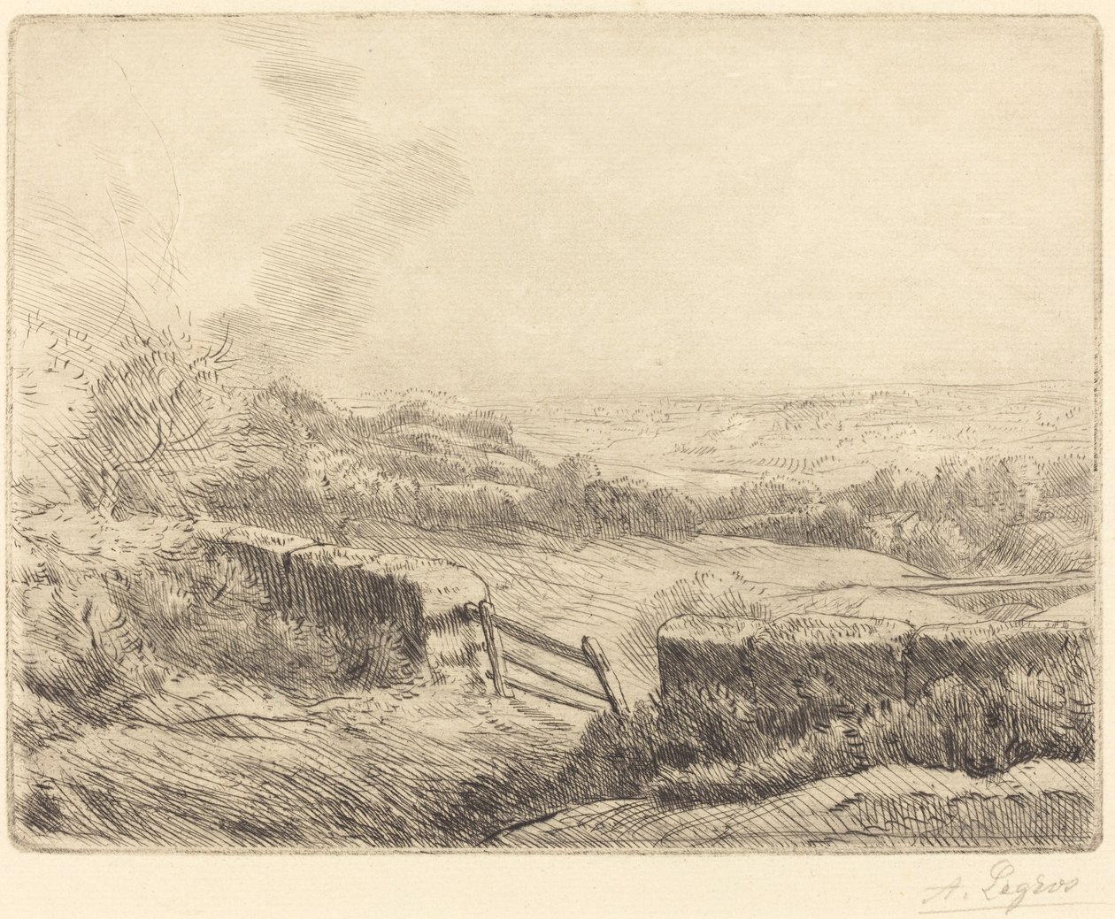 The Gate by Alphonse Legros