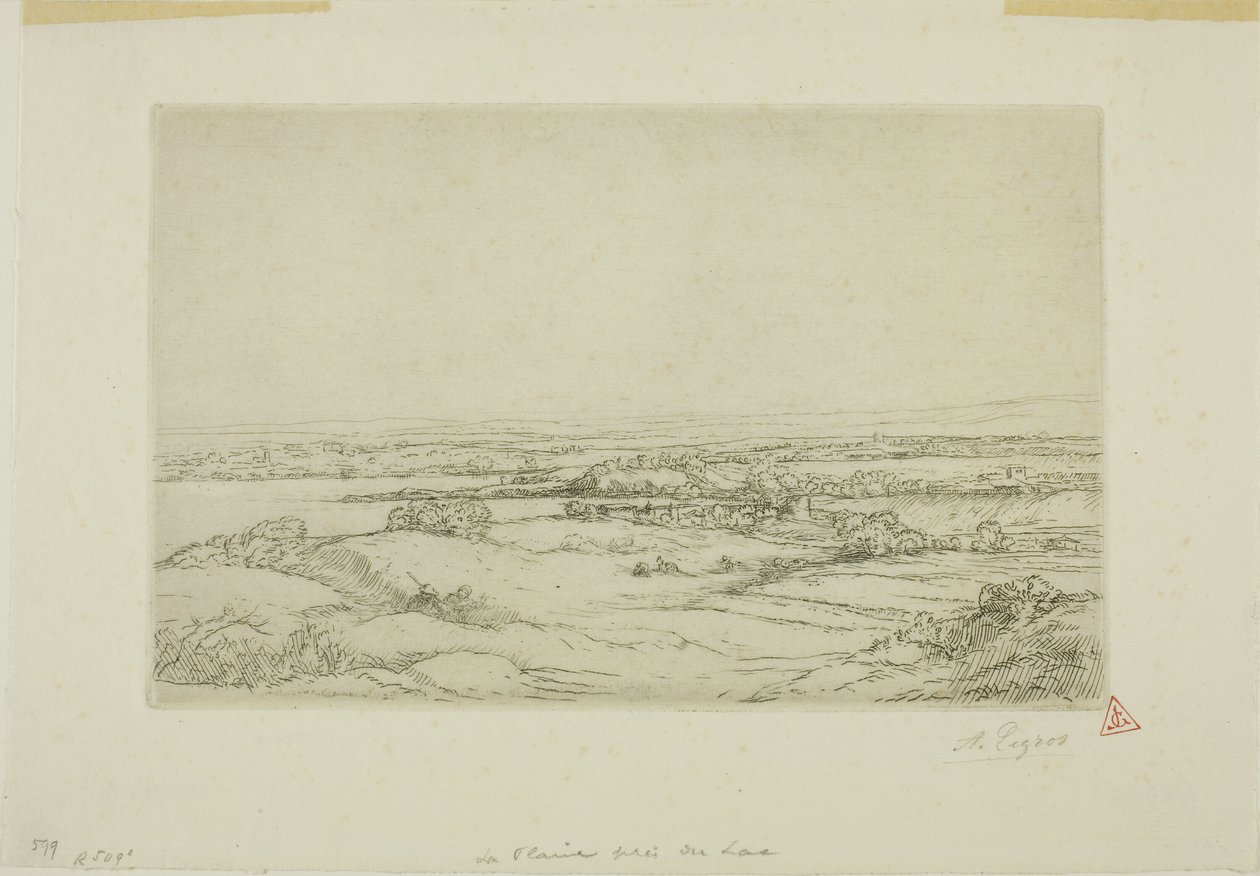 The Plain Near the Lake by Alphonse Legros
