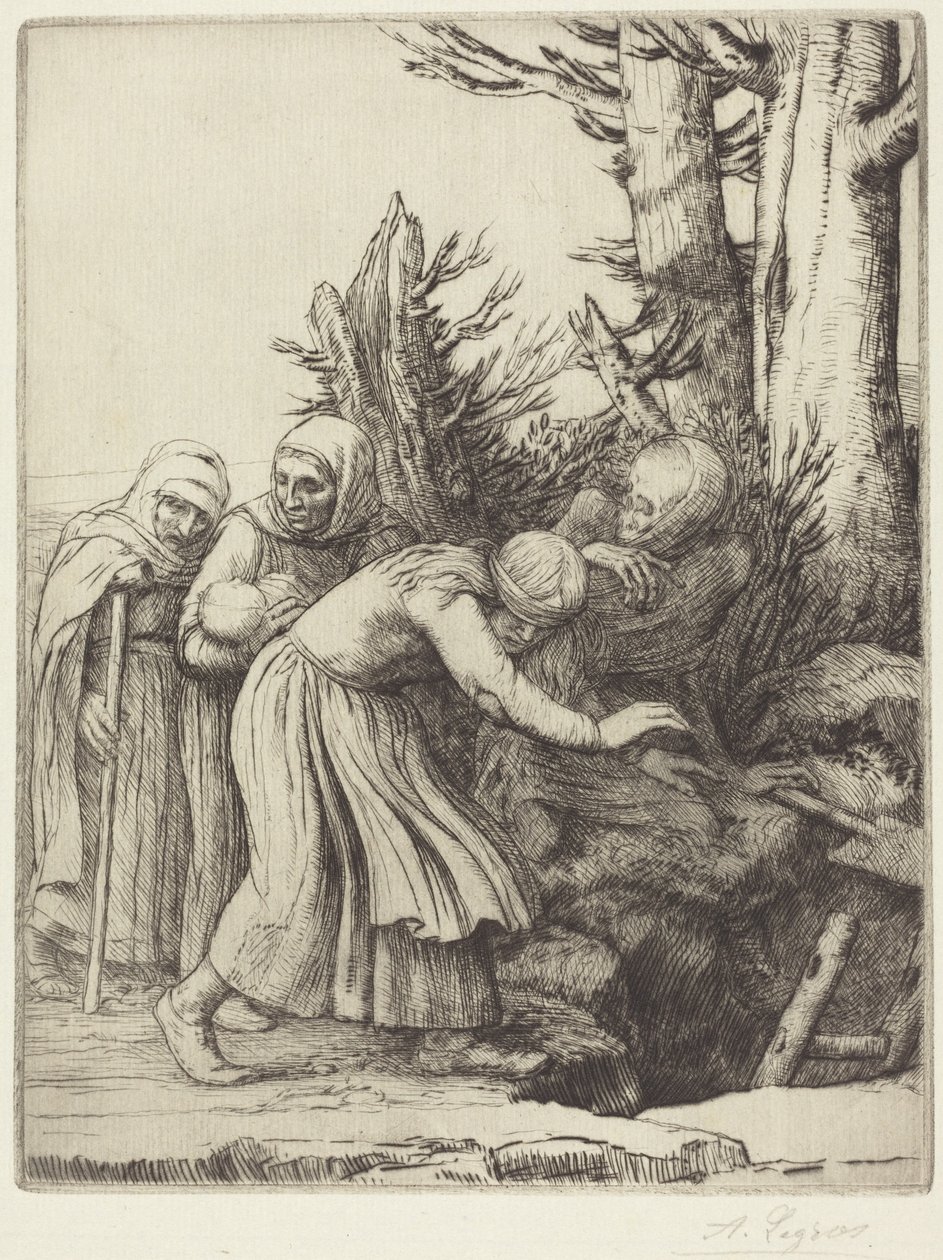 The Triumph of Death: Death Prepares a Dwelling for the Homeless by Alphonse Legros
