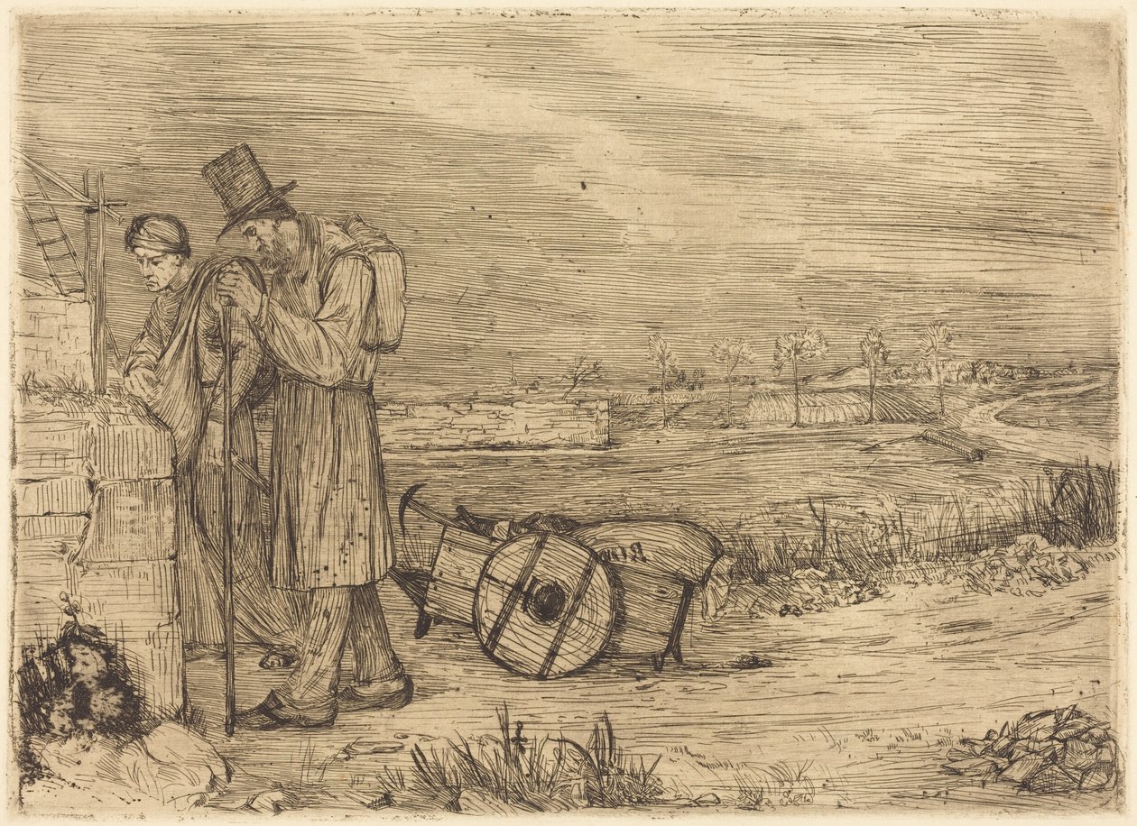 Vagabonds of Montrouge by Alphonse Legros