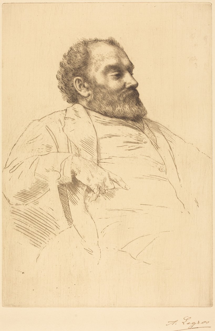 Val Prinsep, R.A. by Alphonse Legros
