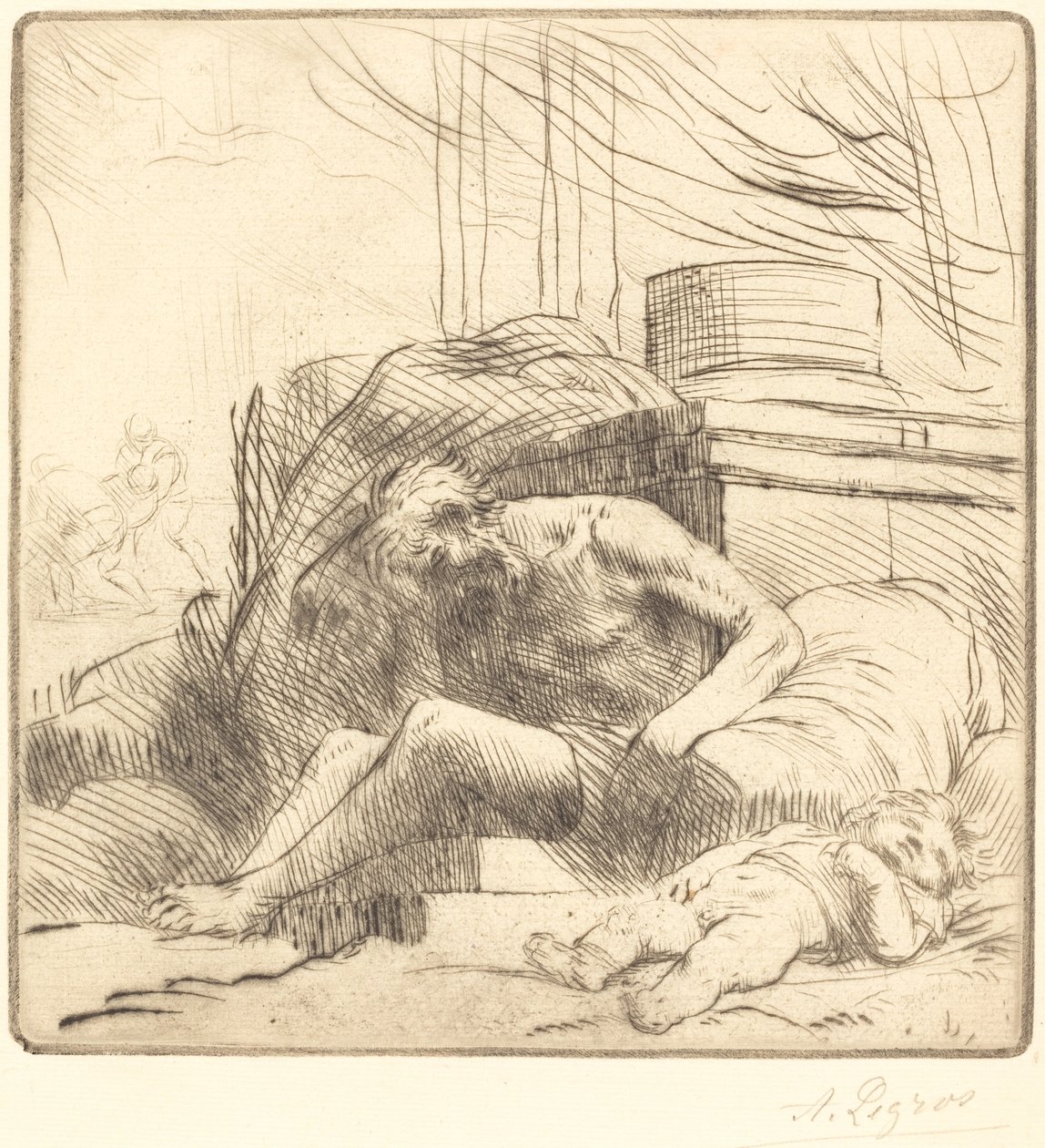 Victim of a Fire (Victime d'un incendie) by Alphonse Legros
