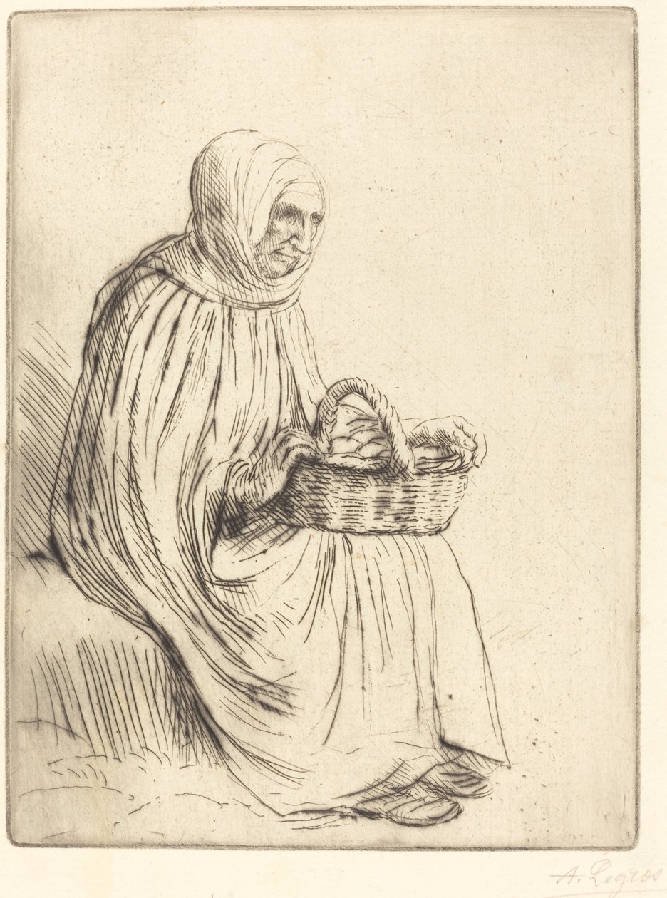 Woman of the Marketplace by Alphonse Legros