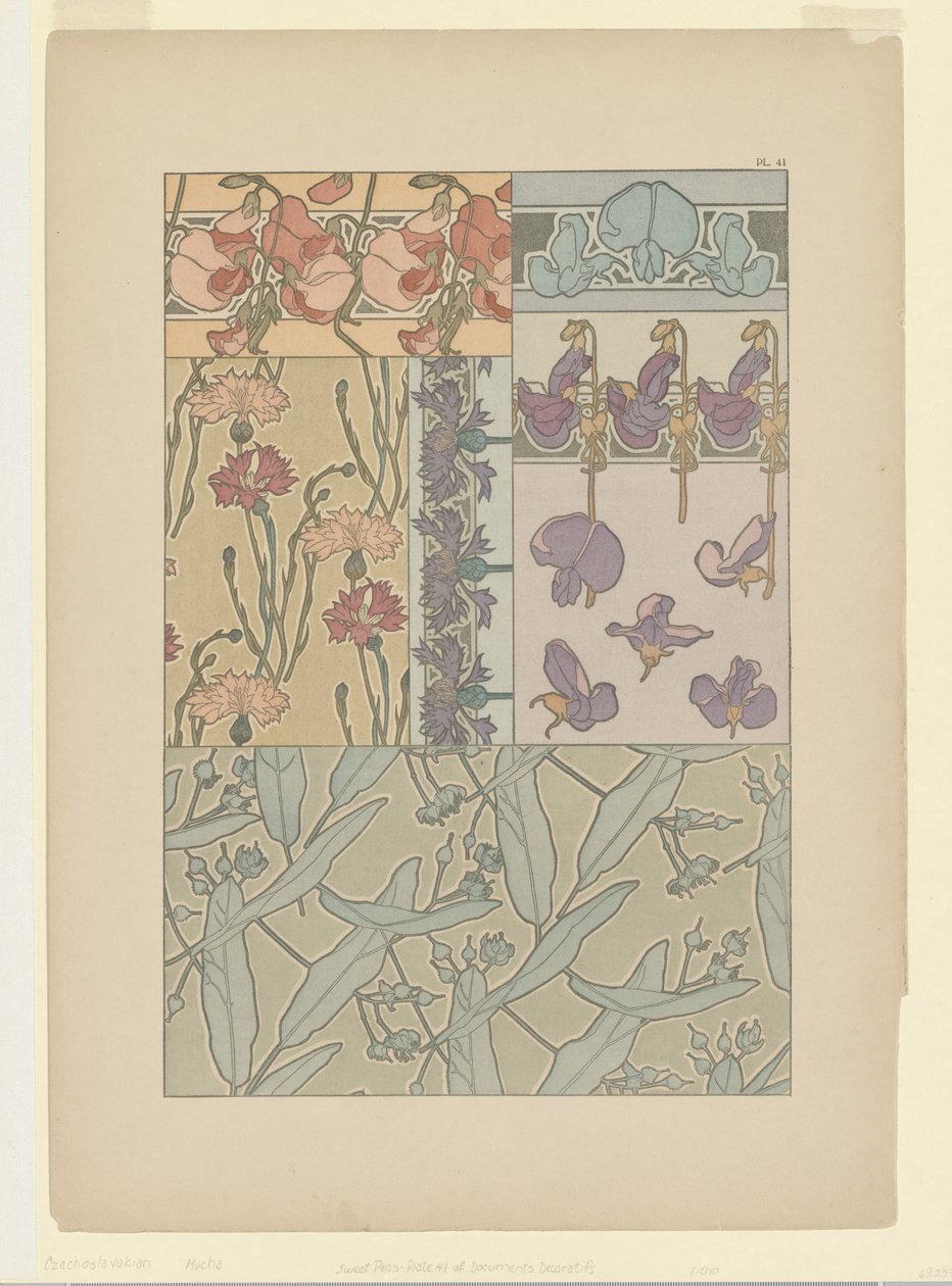 Documents Decoratifs: Plate 41 by Alphonse Mucha