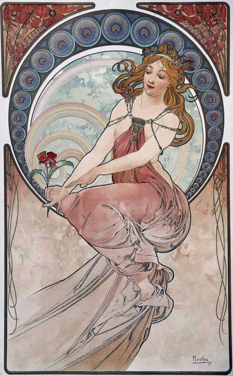Painting - by Mucha by Alphonse Mucha: Buy fine art print