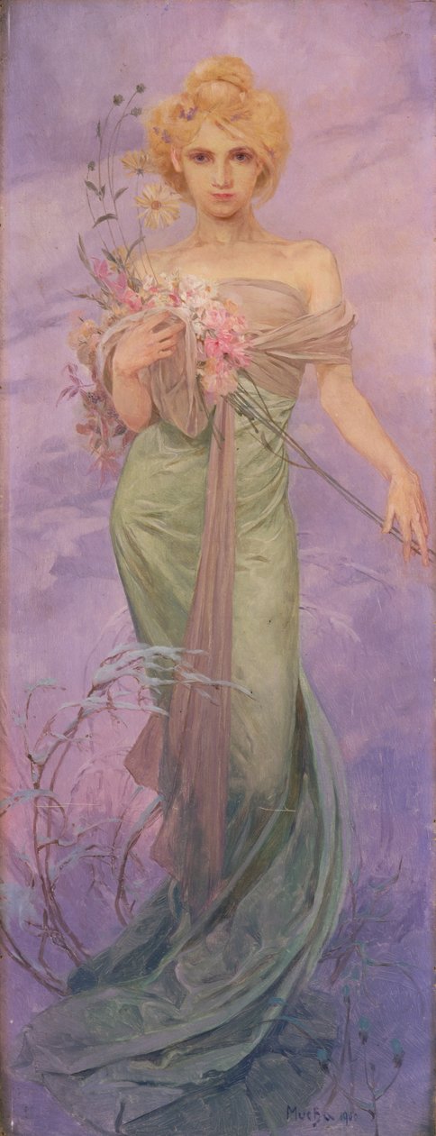 Spring by Alphonse Mucha