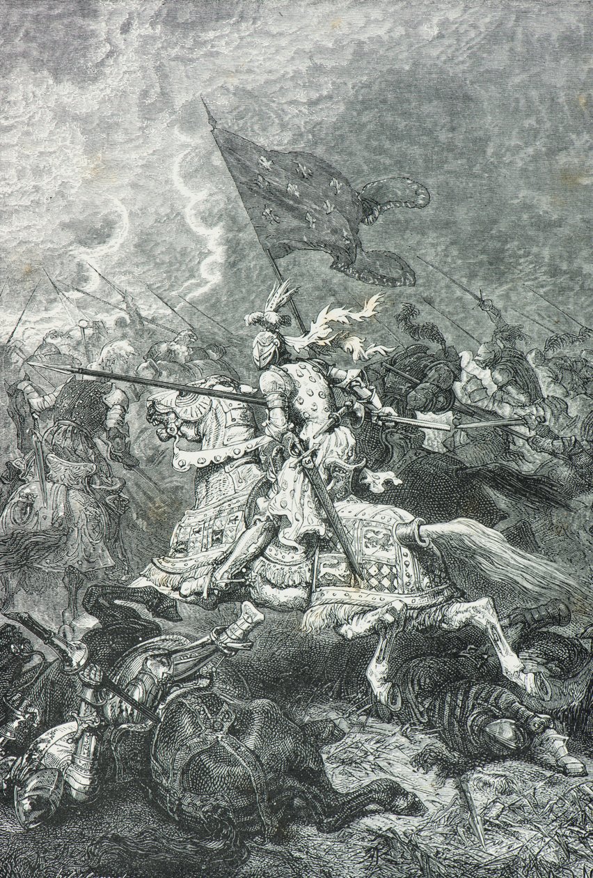 Charge of the French Knights at the Battle of Fornoue by Alphonse Marie de Neuville