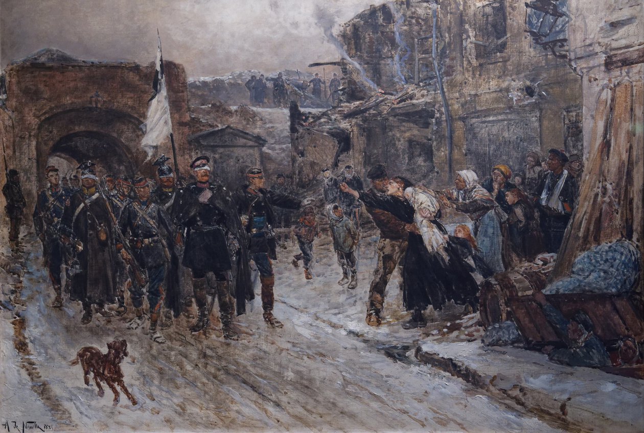 German Parliamentarians Entered Belfort on February 16, 1871, 1884 by Alphonse Marie de Neuville