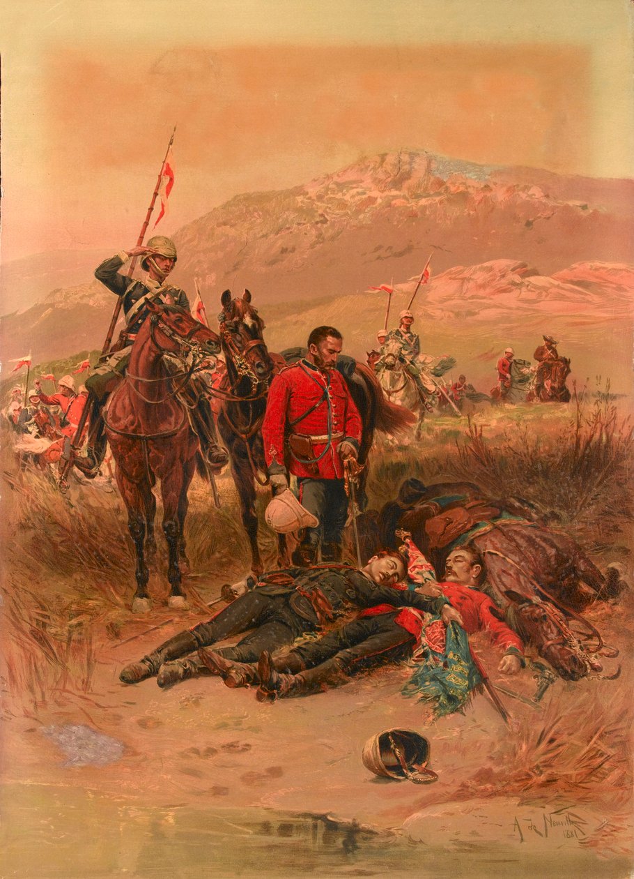 Last Sleep of the Brave, Isandlwana, Zulu War by Alphonse Marie de Neuville