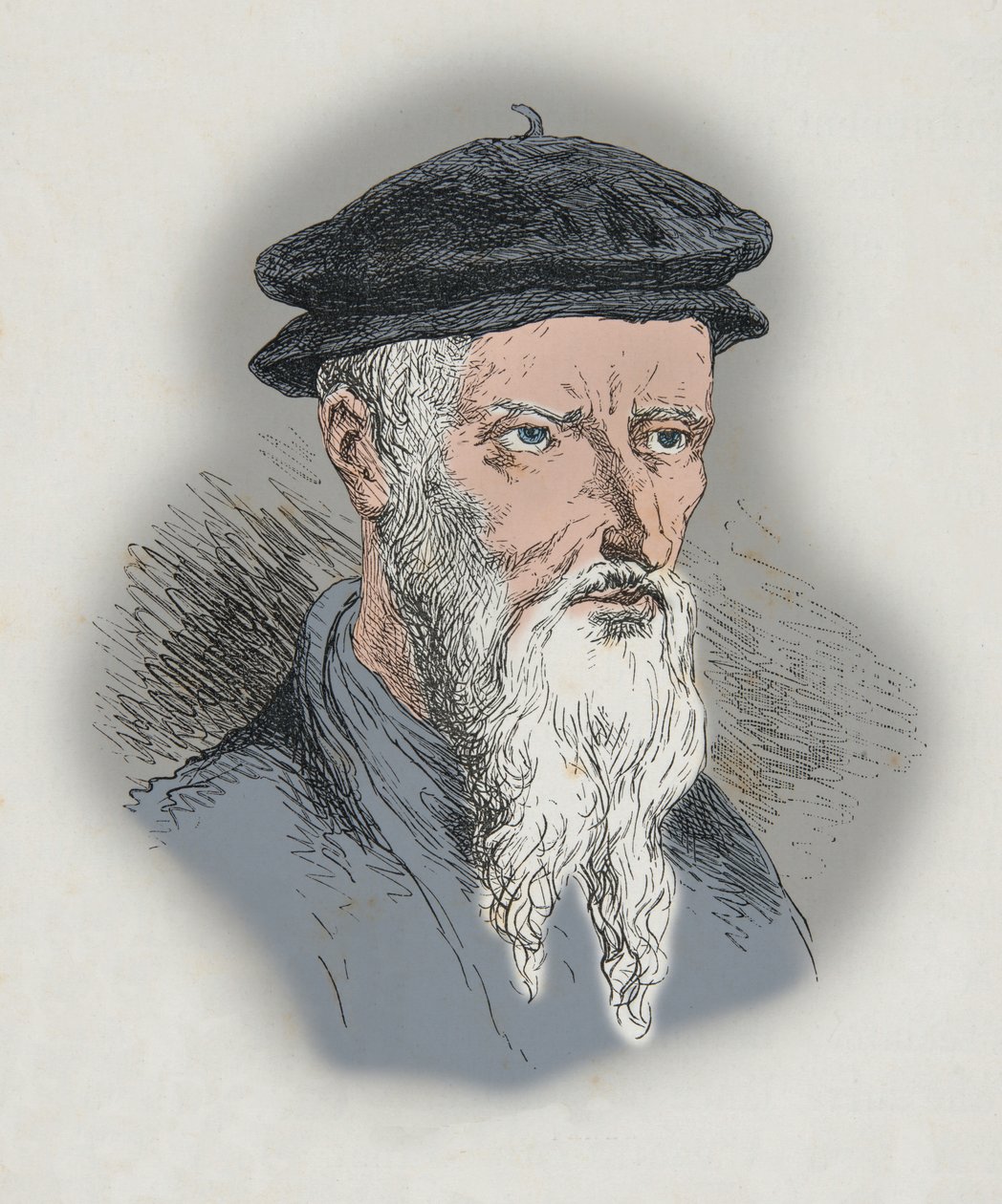 Portrait of Guillaume Farel by Alphonse Marie de Neuville