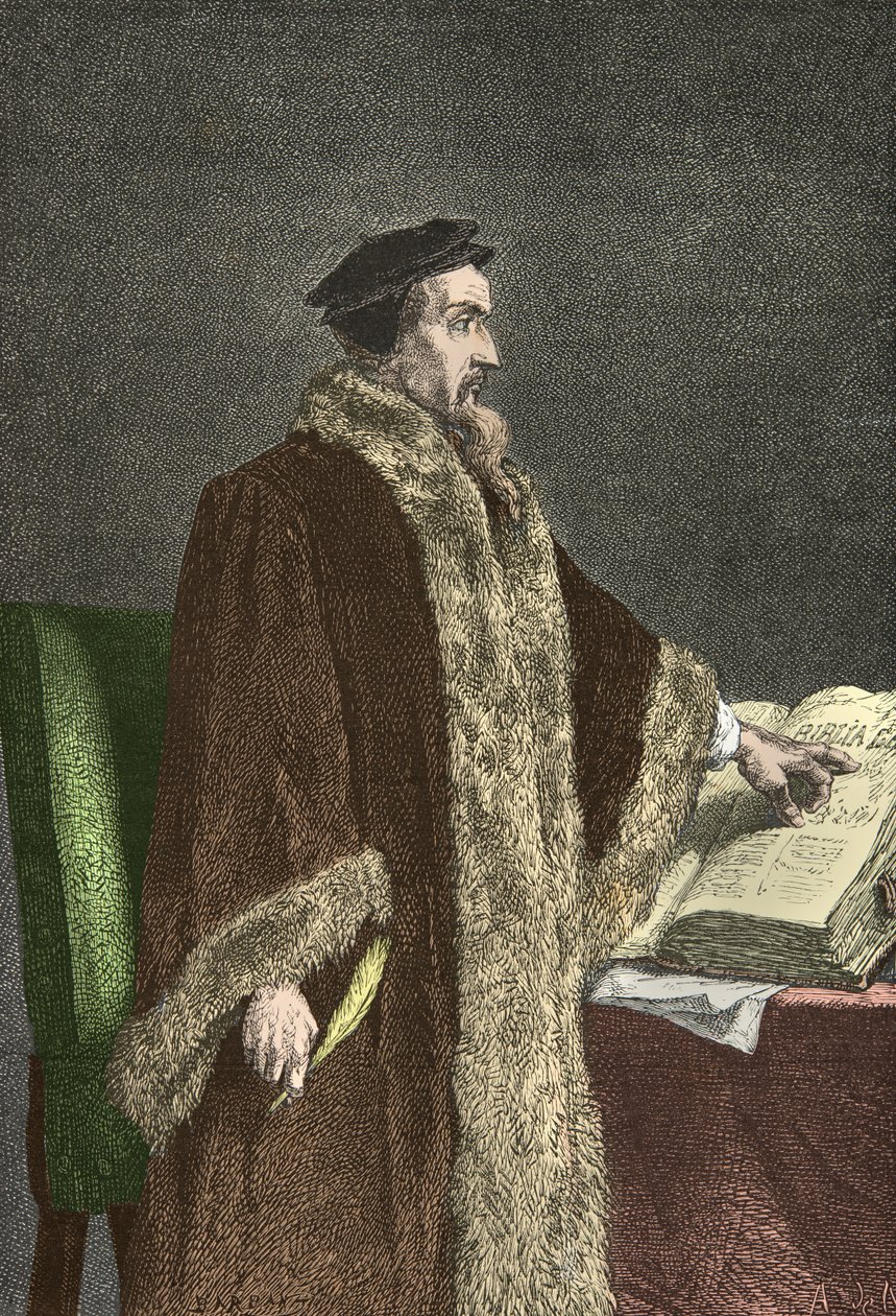 Portrait of Jean Calvin by Alphonse Marie de Neuville