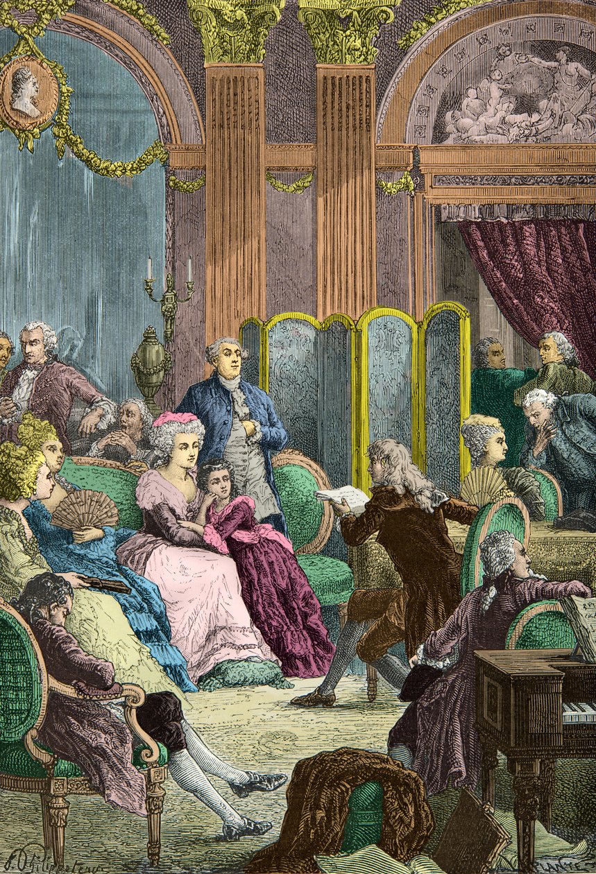 Reading of Paul and Virginie by Bernardin de Saint-Pierre in Madame Necker