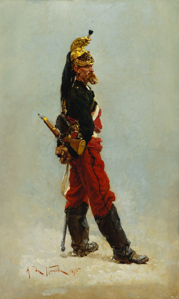 A Dragon by Alphonse Marie de Neuville