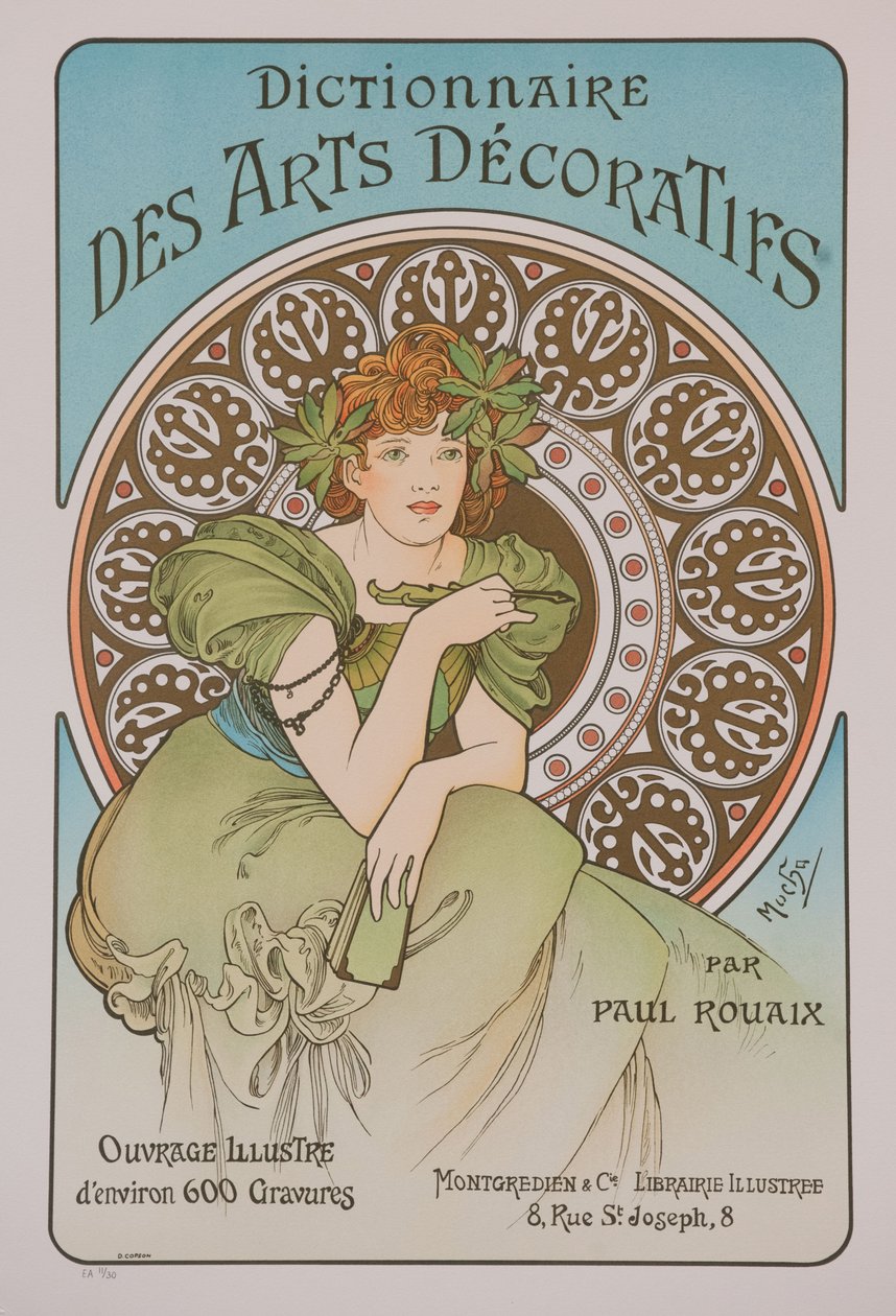 Dictionnaire des Arts Décoratifs, 1902 by Alphonse Mucha