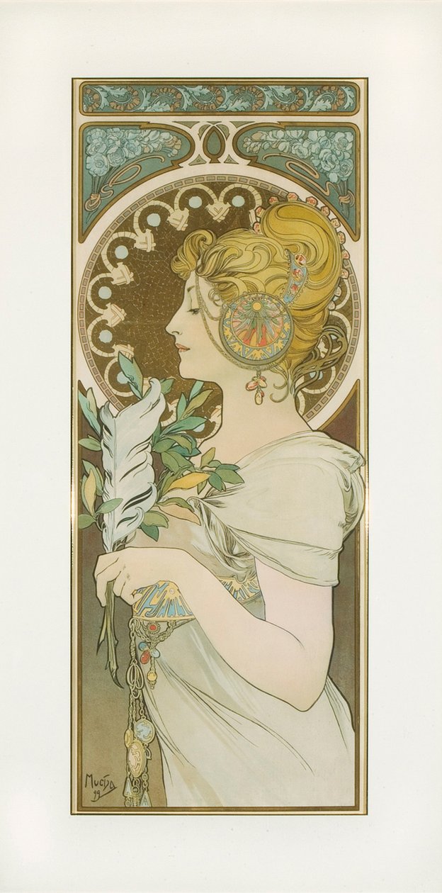 La Plume by Alphonse Mucha
