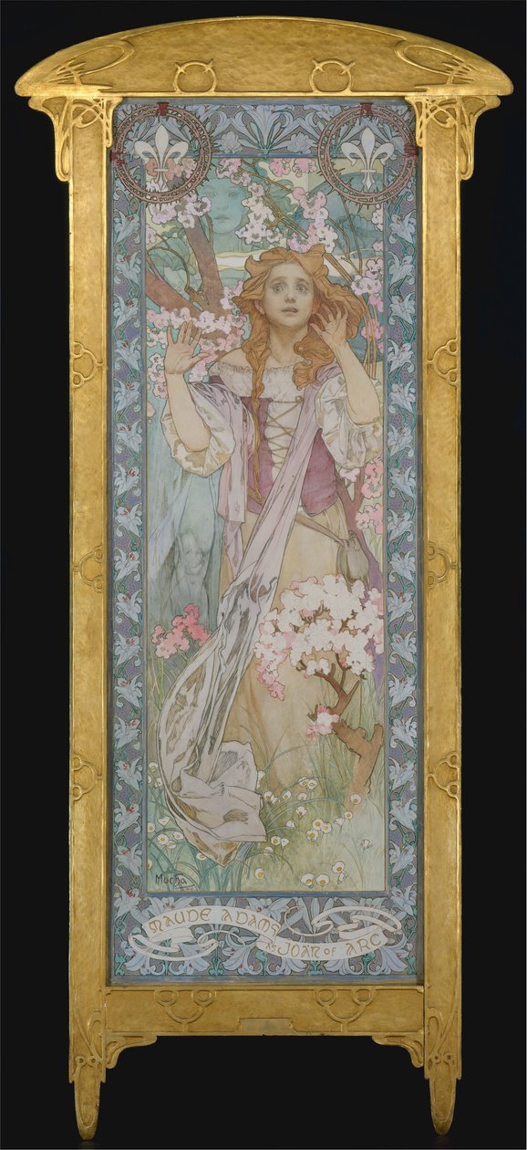 Maude Adams as Joan of Arc, 1909 by Alphonse Mucha
