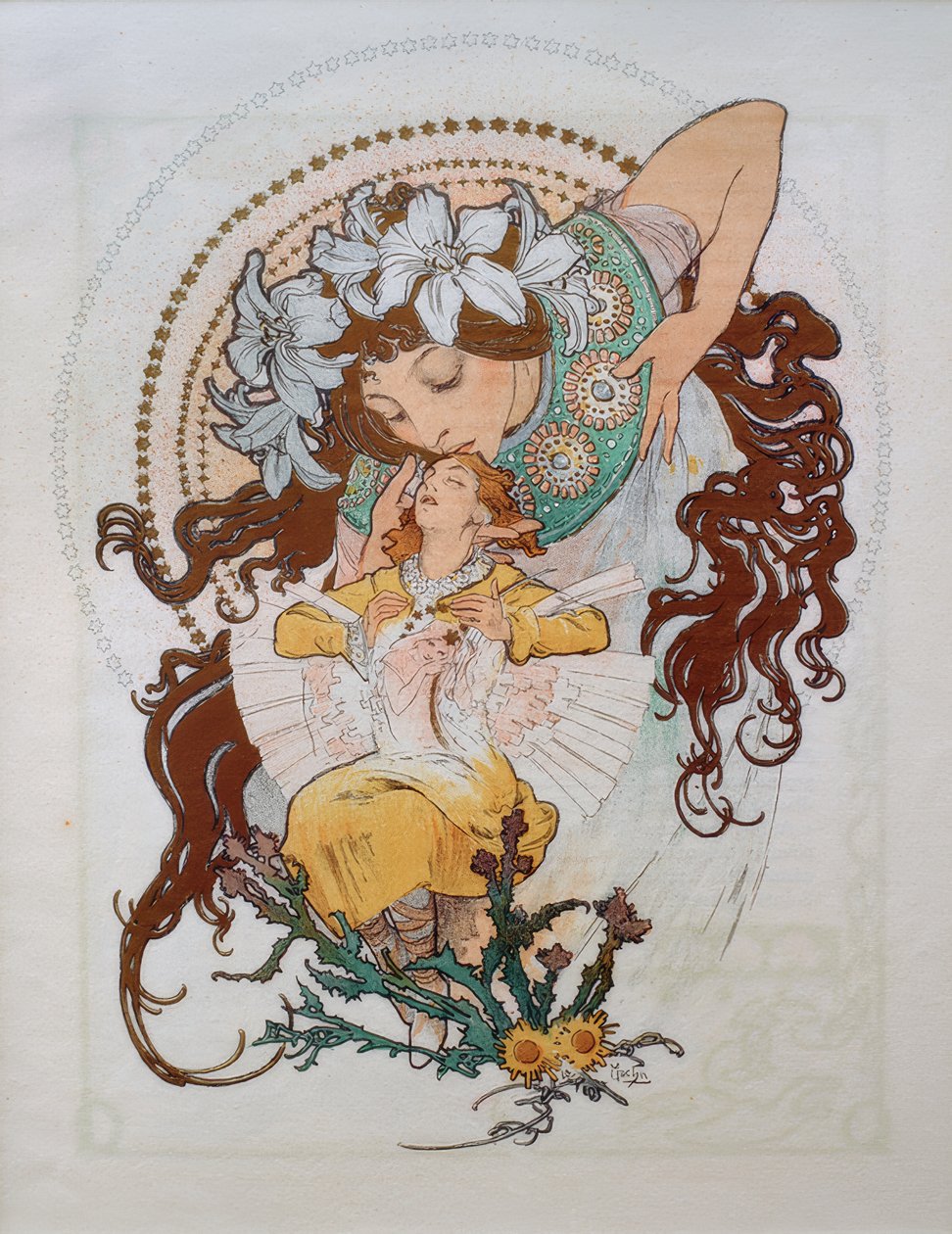 R. de Flers, Ilsee (Illustration by Mucha) by Alphonse Mucha