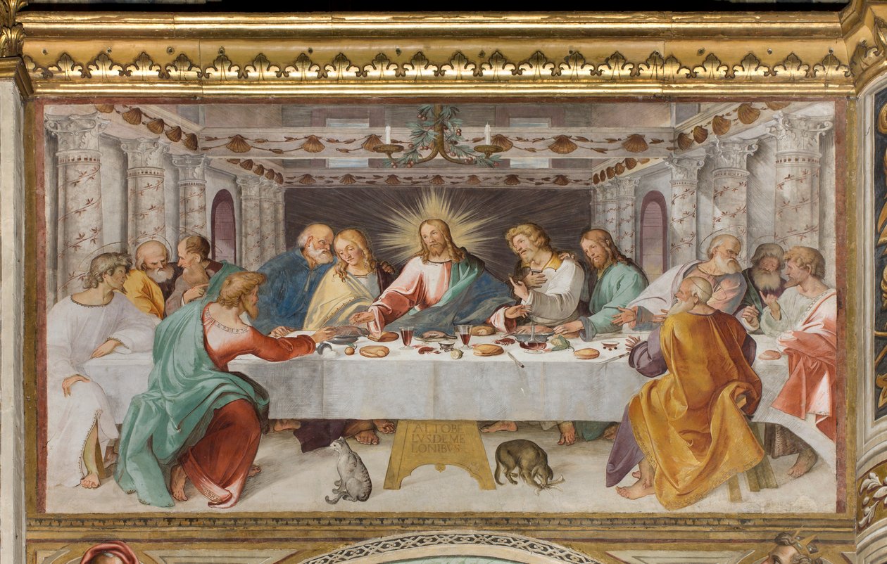 Presbytery, Eighth South Span, Last Supper, Altobello Melon by Altobello Melone