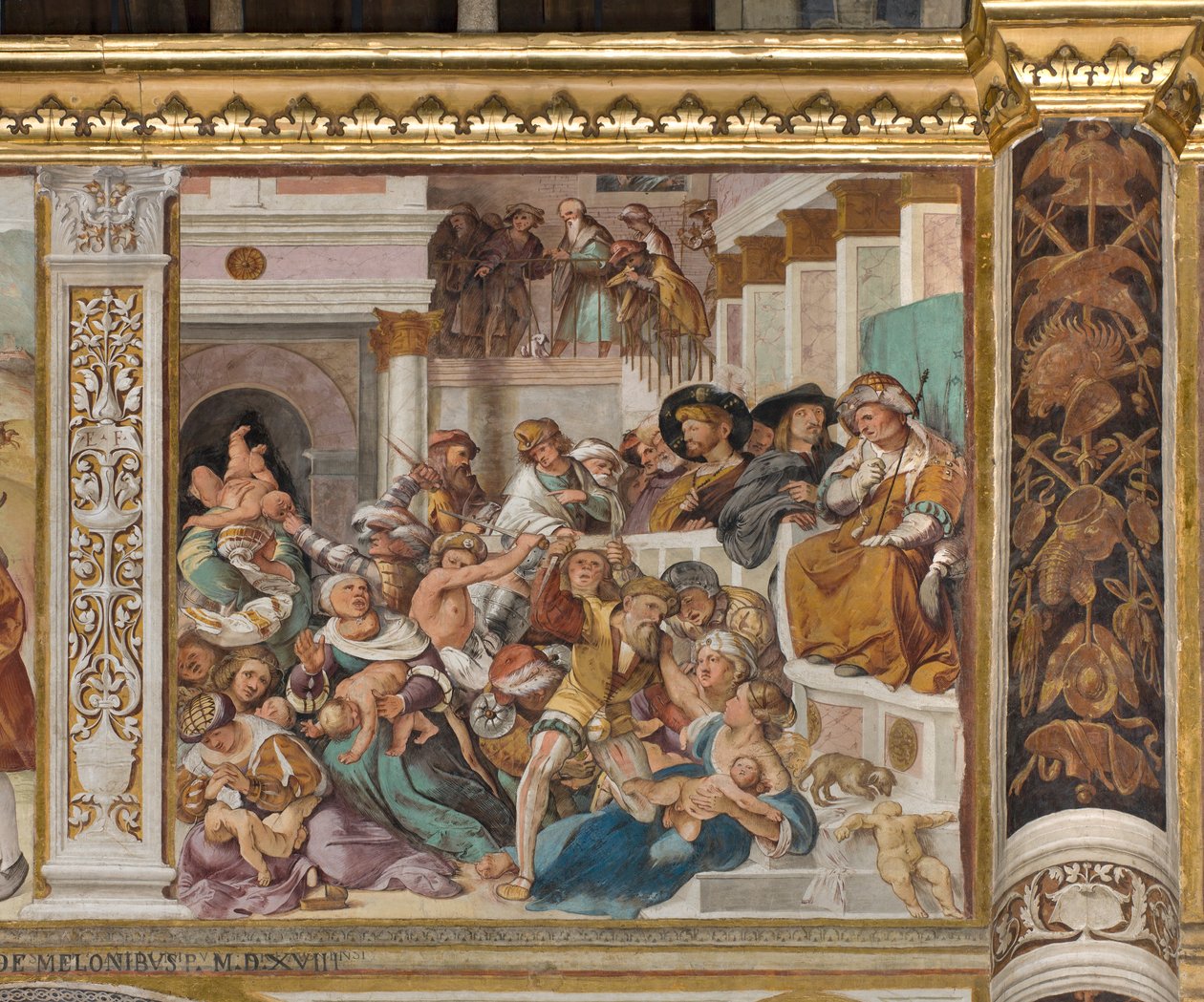 Presbytery, Seventh North Span, Massacre of the Innocents by Altobello Melone