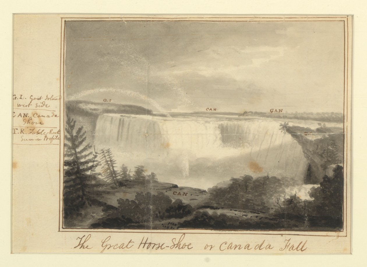 The Great Horse-Shoe or Canada Fall by Alvan Fisher