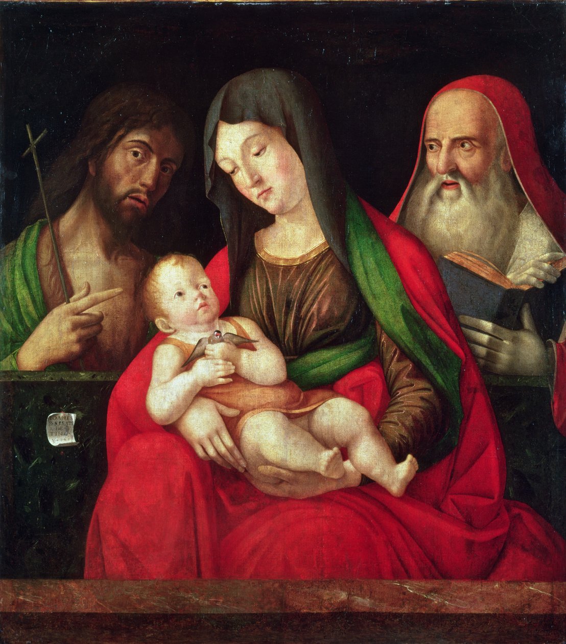 Virgin and Child with St. John the Baptist and St. Jerome by Alvise Vivarini