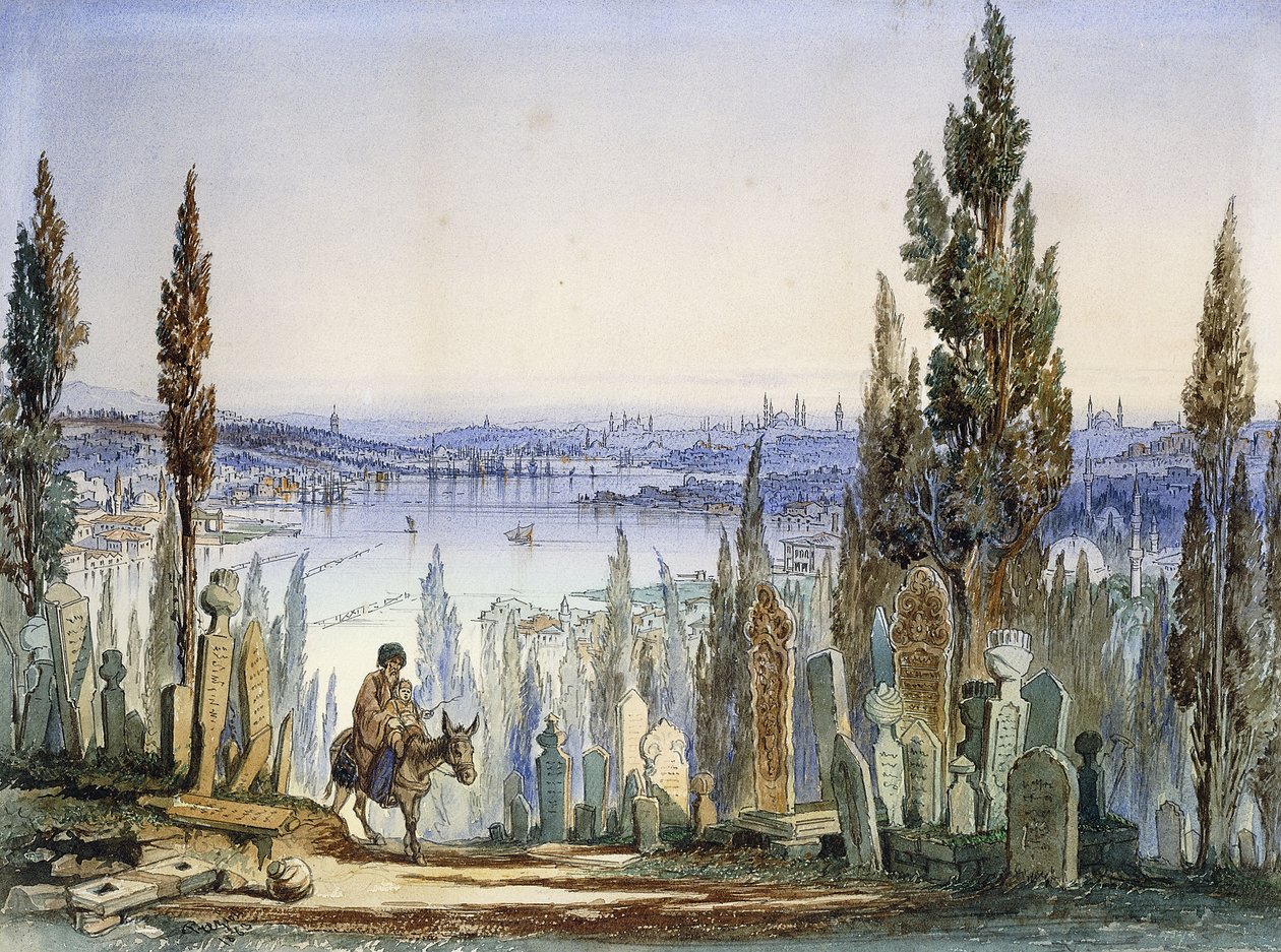 Constantinople from Eyub by Amadeo Preziosi