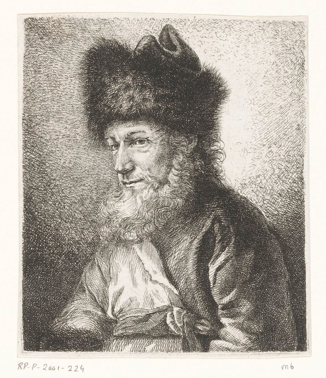 Portrait of Michel Hirsch, Rabbi in Potsdam by Amalie Baader