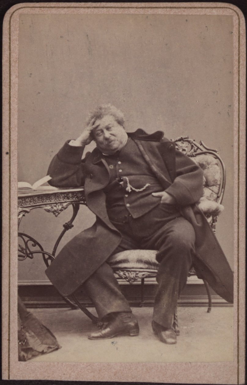 The author Alexandre Dumas père, ca 1868 by Amand Helm