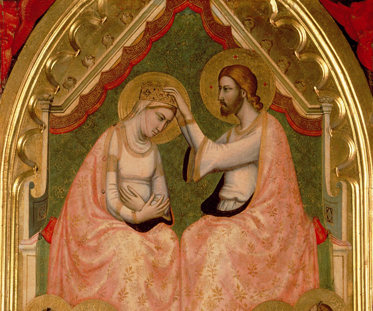 Coronation of the Virgin Polyptych (detail) by Ambrogio Bondone Giotto