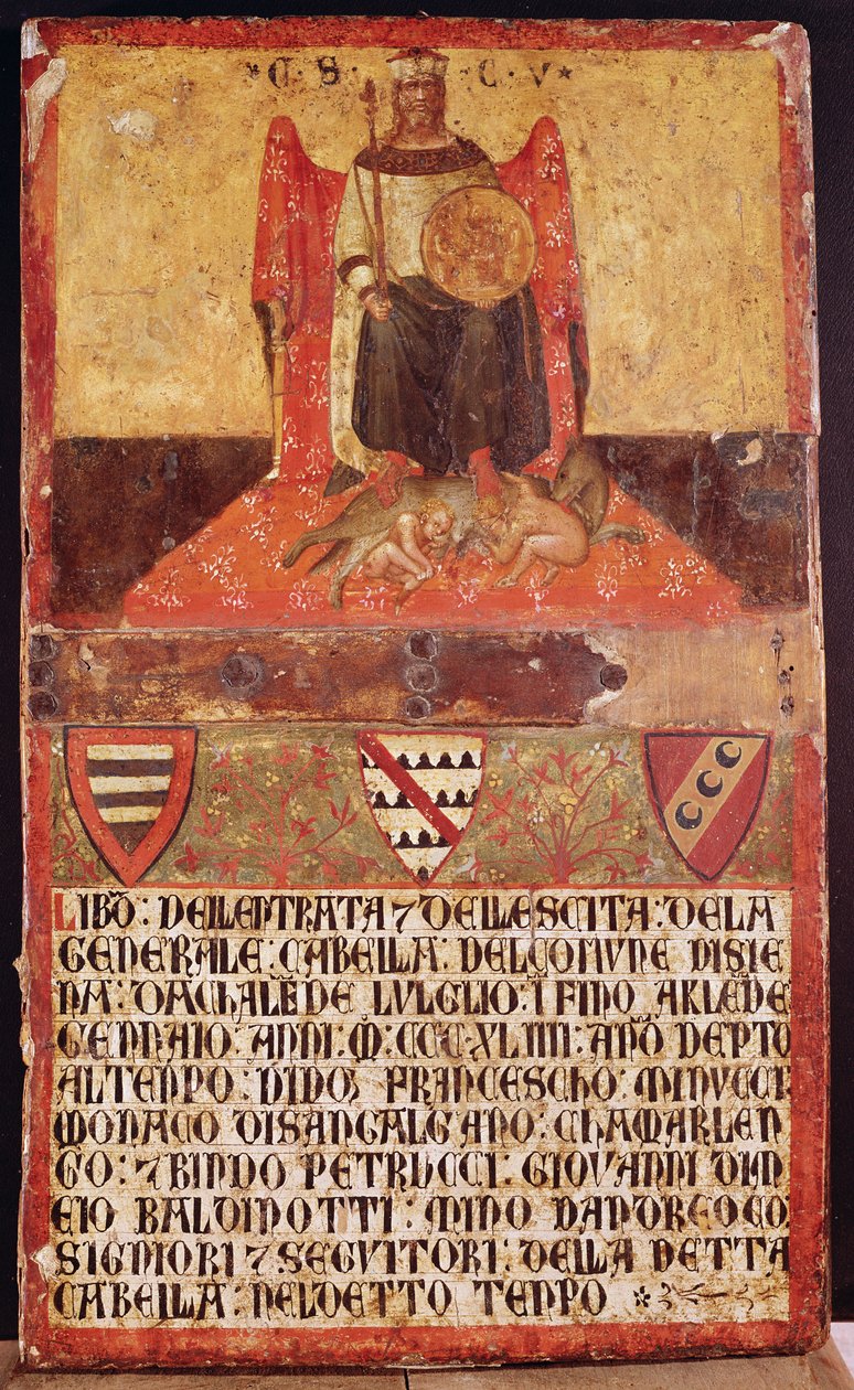 Biccherna of Good Government by Ambrogio Lorenzetti