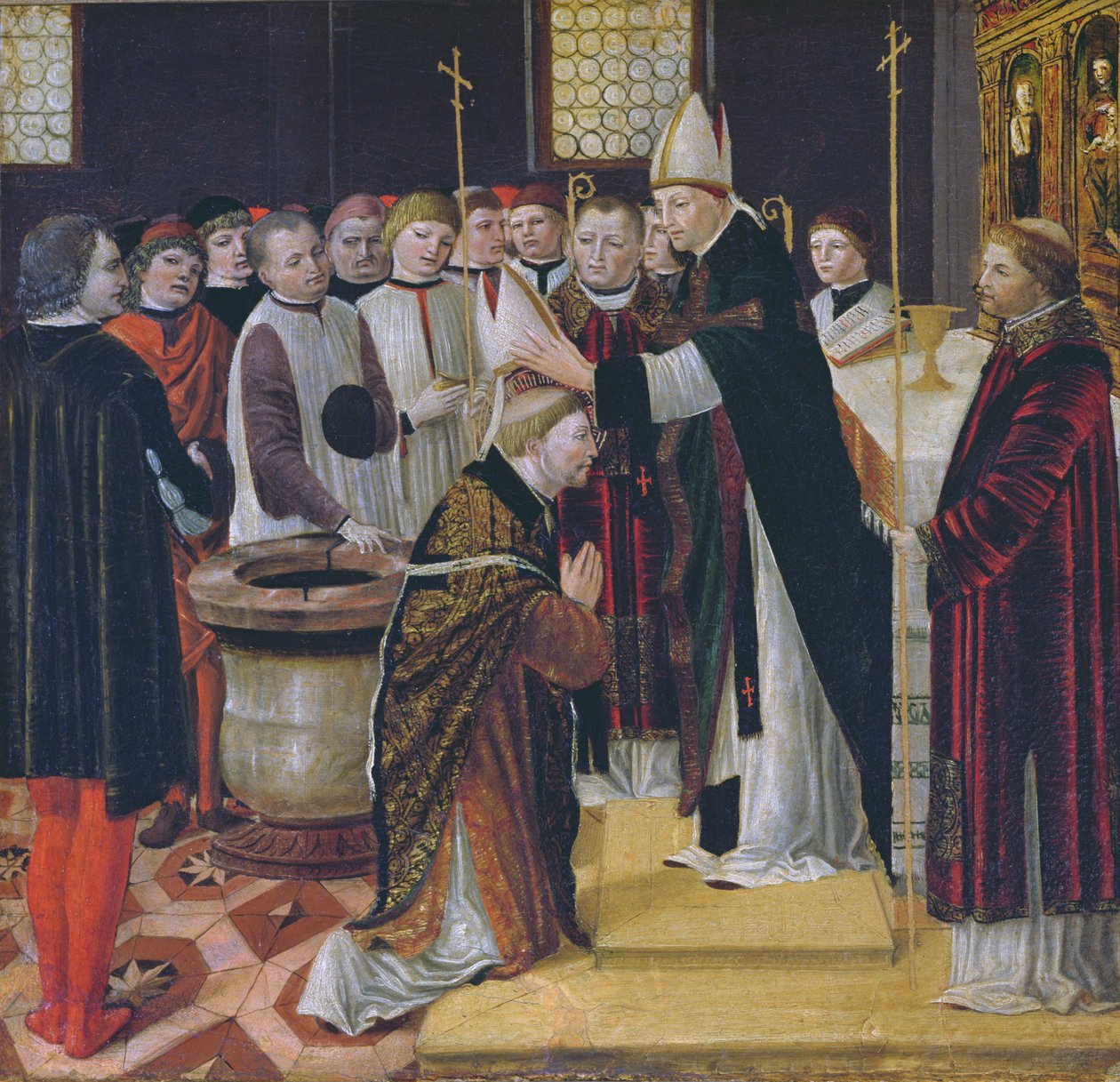 Ordination of St. Augustine by Ambrogio da Fossano