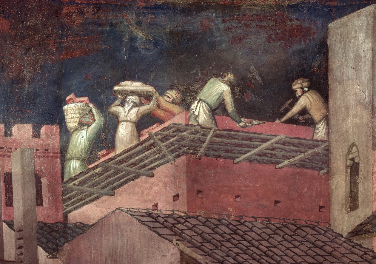 Effects of Good Government in the City (detail) by Ambrogio Lorenzetti