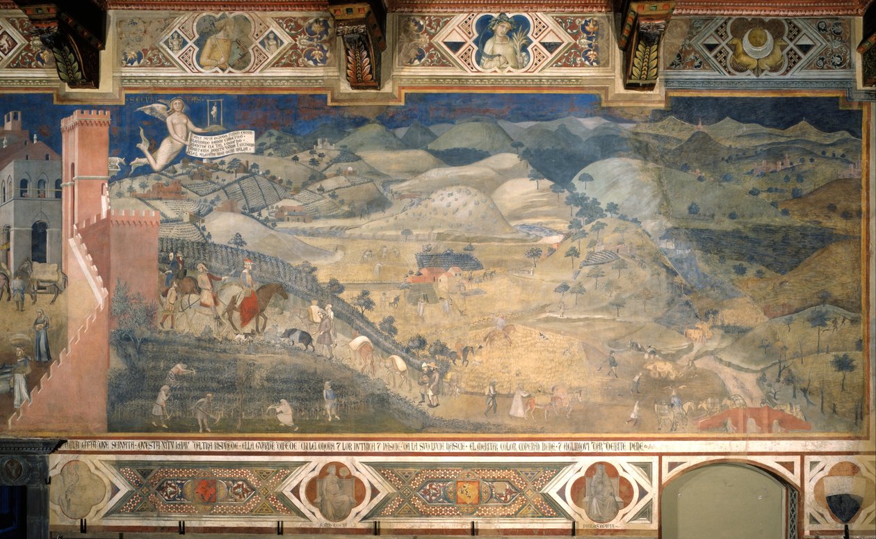 Effects of Good Government in the countryside by Ambrogio Lorenzetti