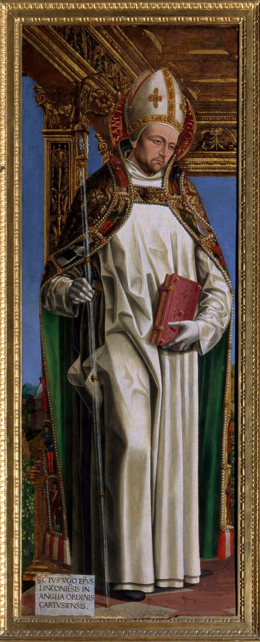 Saint Hugh of Avalon (or Hugh of Lincoln) by Ambrogio da Fossano (c.1460 1523)