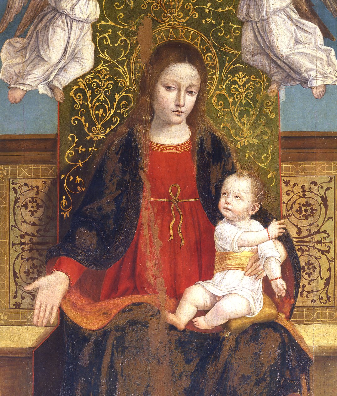 Madonna and Child (detail) by Ambrogio da Fossano