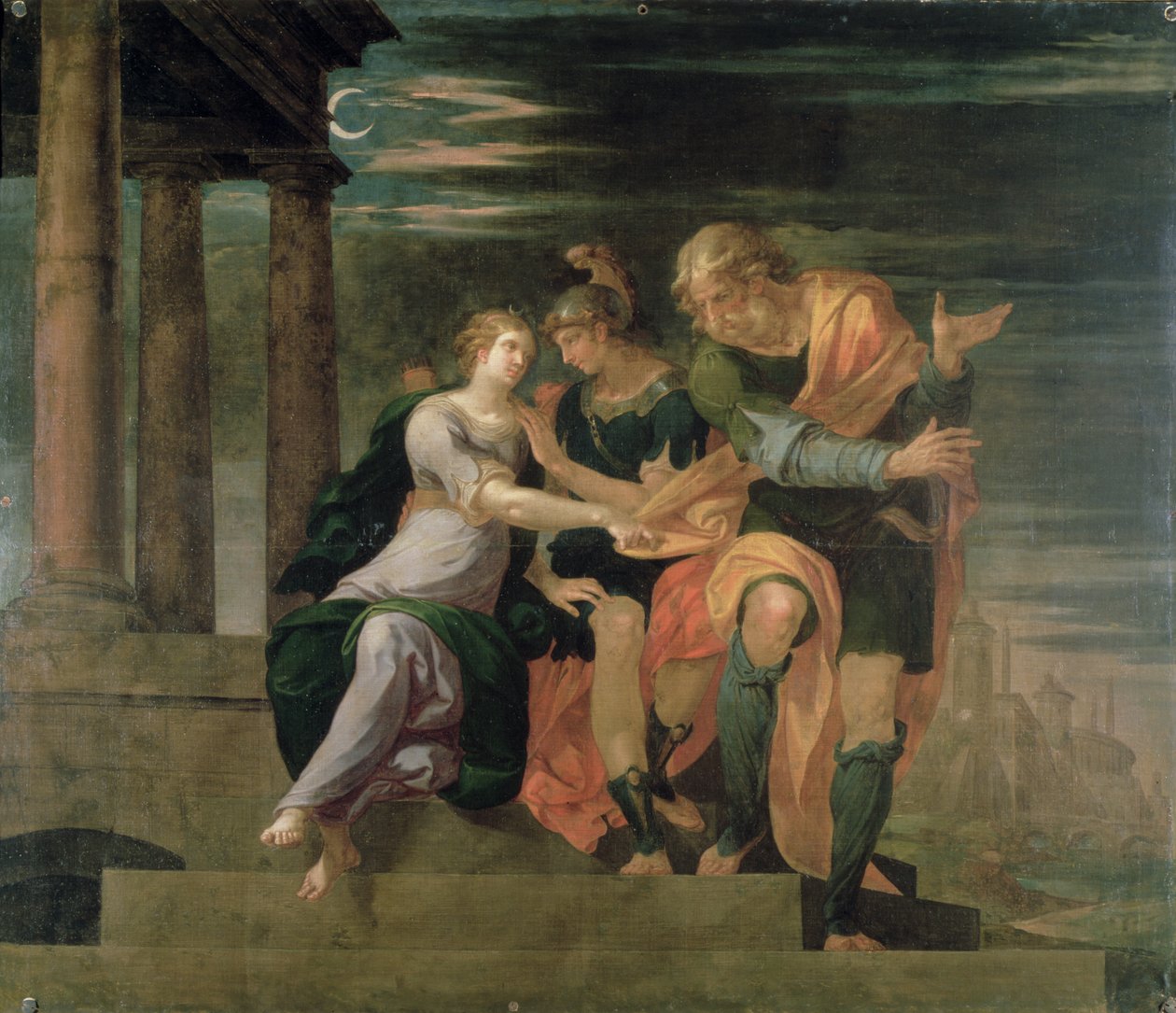 The Meeting of Theagenes and Chariclea, from the Salon Louis XIII by Ambroise Dubois