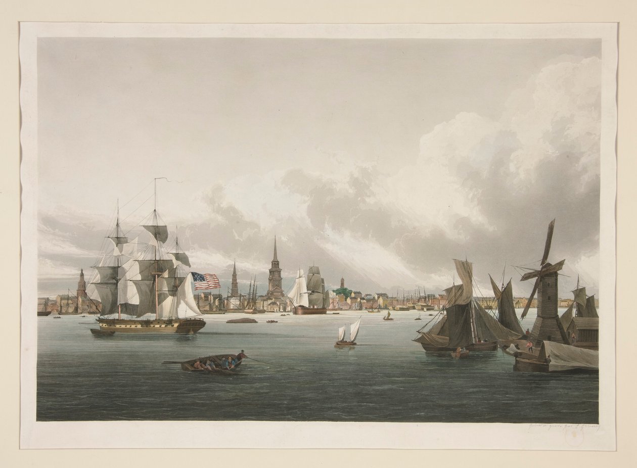 View of Philadelphia by Ambroise Louis Garneray