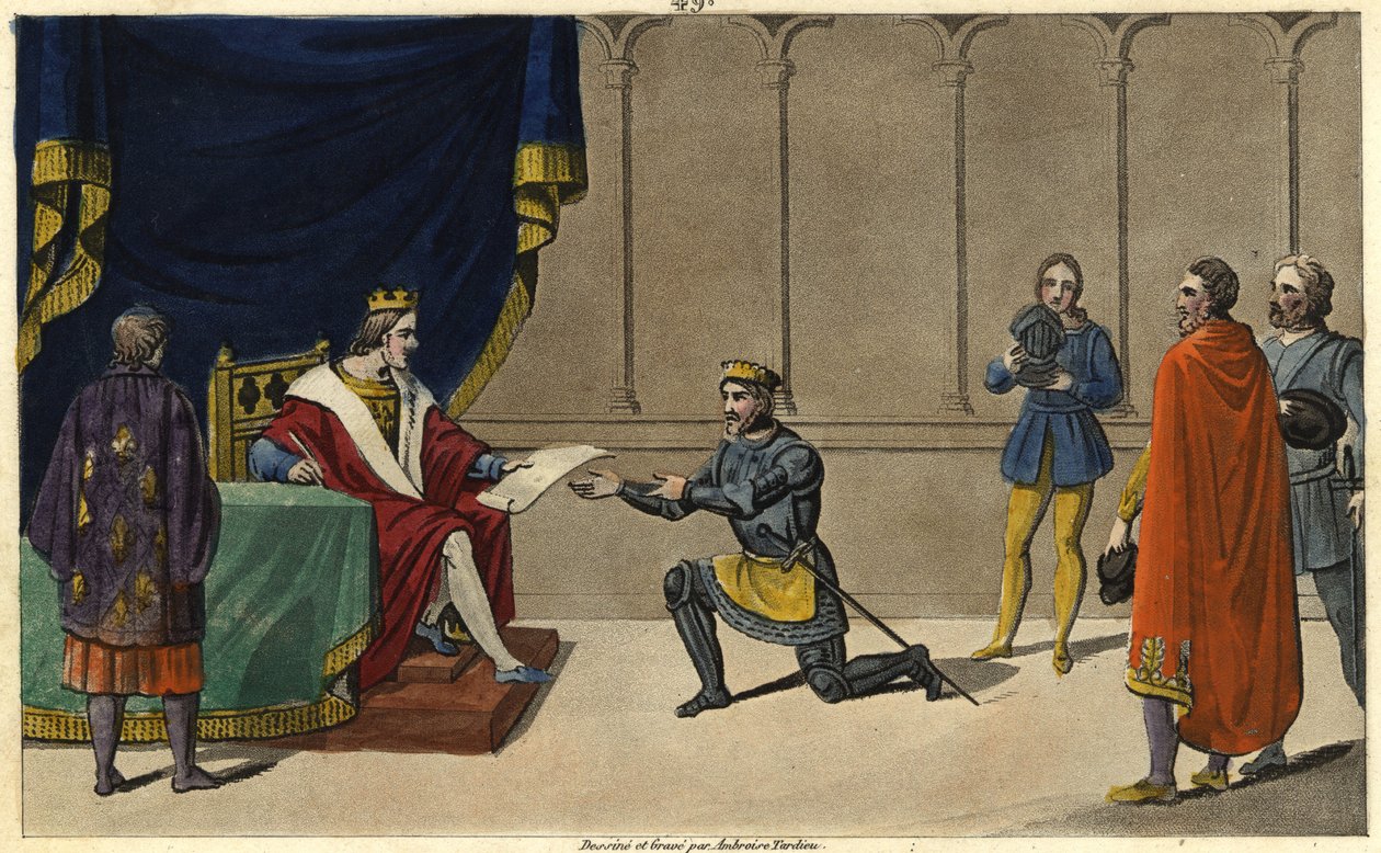 Charles IV the Bel Erects the Seigneury of Bourbon into a Duchy by Ambroise Tardieu